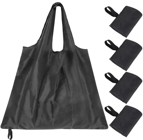 JSMTKJ Einkaufstasche Faltbar Einkaufsbeutel 4 Stück Wiederverwendbare Tasche Umweltfreundliche Tragetasche Tragbare Leichte Kapazität Einkaufsbeutel für täglichen Einkauf