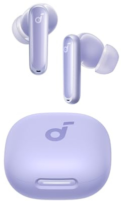 soundcore P40i by Anker, Wireless Earbuds mit Noise Cancelling, Adaptive Geräuschunterdrückung, BassUp, 60h Spielzeit, 2-in-1 Hülle und Smartphone-Ständer, IPX5, kabelloses Aufladen, Bluetooth 5.3