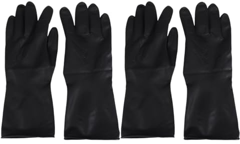 FRCOLOR 2 Paar Haarshampoo-Handschuhe Reinigungshandschuhe küchenhandschuhe Haarfärbemittel Handschuhe zum Färben von Haaren Handschuh zum Färben von Haaren Friseurhandschuhe groß Zubehör