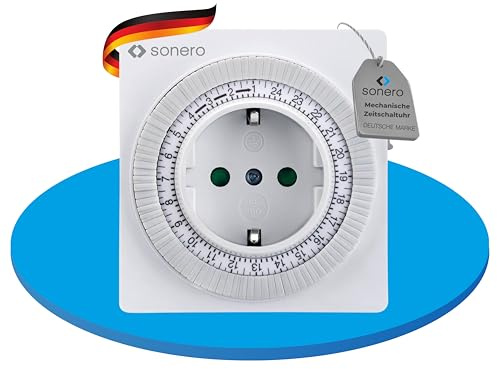 sonero Mechanische Zeitschaltuhr, IP20, 3500 Watt, weiß, 96 Segmente