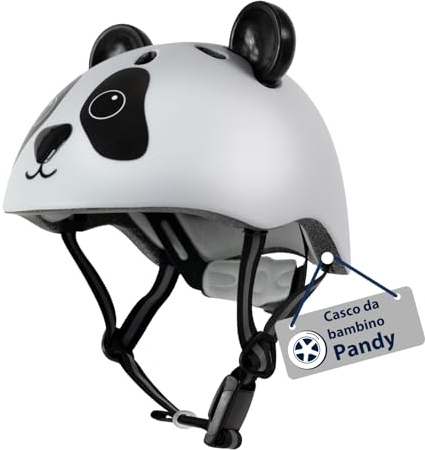 HUDORA Kinderhelm Pandy – Komfortabler Kleinkind-Helm in XS – Sicherer Fahrradhelm mit niedlichem Panda-Motiv – Robuster Kinder-Helm für Mädchen & Jungen – Perfekt für Laufrad, Scooter & Fahrrad