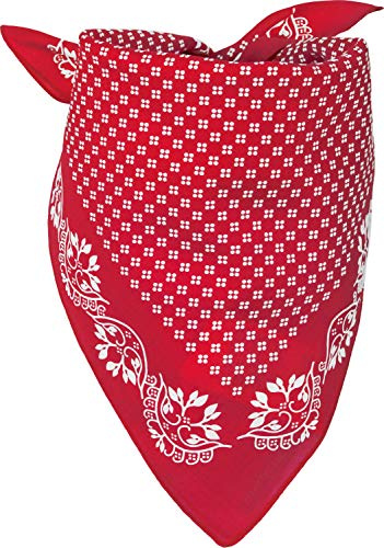 styleBREAKER Damen Bandana Halstuch Baumwolle Blumen | Quadratisches 50x50 cm Maß, atmungsaktive 100 % Naturfaser, vielseitig knotbar für Haar oder Hals, bei 30°C waschbar.