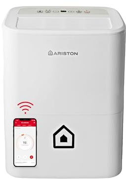 Ariston Deos 16s Wi Fi Tragbarer Luftentfeuchter, 430W, 16 Liter/Tag, Weiß