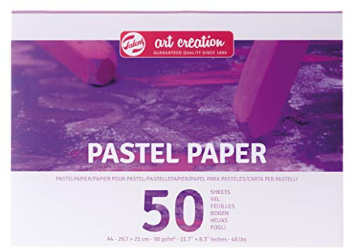 Talens Art Creation - Pastellpapier A4, 90gm/qm , 50 Blätter, FSC-MIX, 21.1 x 29.7 x 0.9 cm