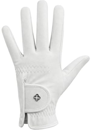 4Riders Reithandschuhe Lugano, Touchfunktion, Zügelgrip und Klettverschluss | Strapazierfähiges Synthetikmaterial, Schlangenlederoptik, Klettverschluss zur Anpassung, griffige Handfläche