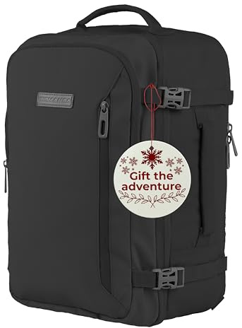 Ryanair Handgepäck 40x20x25 Tasche Reiserucksack Flugzeug Reise Travel Rucksack Schwarz
