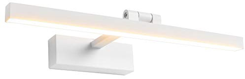 Klighten 12W LED Spiegelleuchte 180° drehbar Warmweiß 3000K, Weiß | Wasserdicht IP44, Aluminium + Eisen, 40CM LED Spiegellampe für Spiegelschrank, Badezimmer