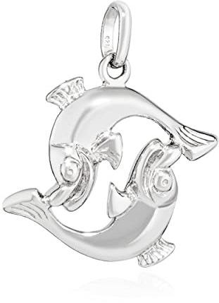 NKlaus Kettenanhänger Sternzeichen 925 Silber glanz Horoskop Zodiak 20x16mm | NKlaus Kettenanhänger Sternzeichen 925 Silber glanz Horoskop Zodiak, 20x16mm