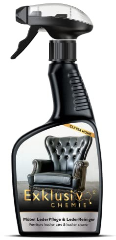 Exklusiv Chemie Echtleder Pflege & Lederreiniger für Ledermöbel, Ledercouch und Sofa, Lederpflege & Lederpolitur 500 ml