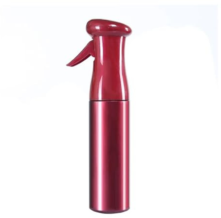 Friseur-Sprühflasche, feiner Nebel, kontinuierlich nachfüllbar, Wassersprüher, Salon, Friseure, Haarstyling-Pflegewerkzeug, 300 ml, Rot