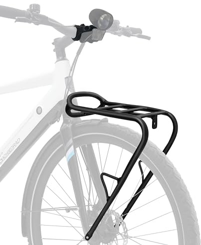 SachsenRAD Vorderrad Gepäckträger C3T C3M C3F | Fahrrad Gepäckträger Mit Stabilität und Universeller Passform | Inkl. Universal-Befestigungssatz