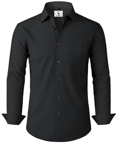 Hemd Herren Langarm Weiße Business Hemden Casual Herrenhemd Freizeithemden