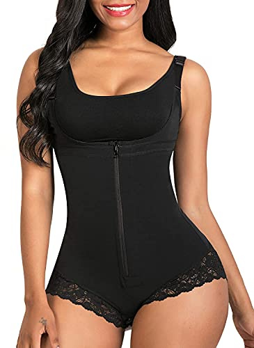 SHAPERX Damen Shapewear Figurformender Fajas Formende Body Shaper Taillenformer Bauchweg Shaping Bodysuit