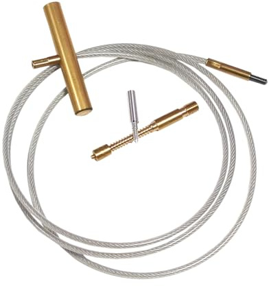 BALLISTOL Flex-Clean Stahlseil zur Waffenreinigung inkl. Filz-Adapter Kaliber .17 - Kaliber .12 Schrot