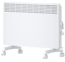 STIEBEL ELTRON Elektroheizung Standgerät für ca. 25 m², TÜV geprüft, Konvektor-Heizung mit elektronischer Regelung, 2 kW, energiesparend, LC-Display, Rollen, 204451