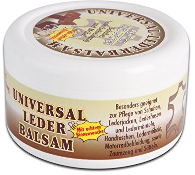Universal Lederbalsam 250ml mit echtem Bienenwachs zur Pflege und Reinigung von Zaumzeug Sättel Schuhe Lederbekleidung Möbel Handtaschen, farblos