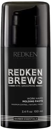 REDKEN Brews Work Hard Molding Paste, Modellierpaste für Struktur mit natürlichem Finish, 150 ml