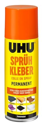 Uhu 46740 - Sprühkleber Permanent + Transparent 200 ml