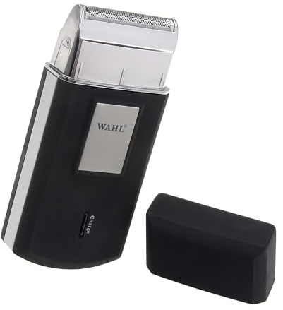 Wahl Mobile Shaver – Kabelloser Elektrorasierer mit Reiseetui – Flexible Scherfolie für eine besonders gründliche Rasur