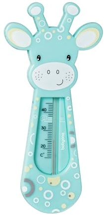 BabyOne Schwimmendes Badethermometer, Design: Giraffe, babysicher, Analog