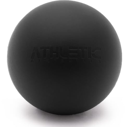 Massage-Ball [6cm Durchmesser] - Als Lacrosse-Ball und Faszien-Ball zur Selbstmassage und zur Triggerpunkttherapie (genaue Behandlung von Verspannungen) geeignet (Schwarz)