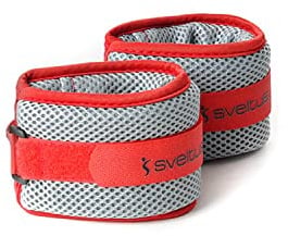 Sveltus Aqua-Gurtpaar, jeweils 500 g, Farbe Rot und Grau, 1kg