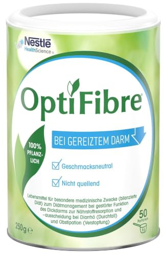 OptiFibre® Ballaststoffpulver 250g | Lösliche Ballaststoffe | PHGG | 100% pflanzlich, gluten- & laktosefrei, geschmacksneutral, wasserlöslich und ideal für die tägliche Anwendung