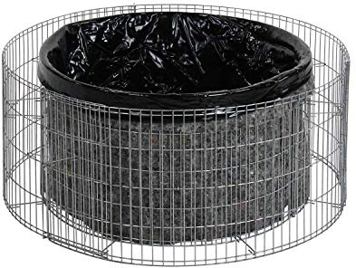 bellissa ‎‎– Gabionen-Hochteich Bausatz mit 160 L Füllvolumen rund 92x92x40 cm – Garten Zubehör DIY-Kit mit Gabionen, Teichfolie und Trenn-Vlies - Wetterfest & langlebig für Zierteiche & Biotope