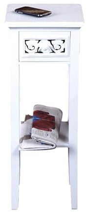 Design Holz TELEFONTISCH Stil Landhaus von XTRADEFACTORY Holz Weiss gekalkt