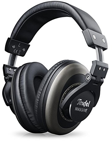 Teufel Massive Klappbare Ohrumschließender, geschlossener HiFi-Kopfhörer Headset Musik Headphones Sound Klinke Schwarz