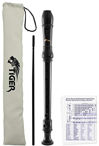 TIGER REC2-BK TIGER Blockflöte - Schwarz