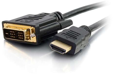 C2G 1 m HDMI-zu-DVI-D-Hochgeschwindigkeits-Digitalvideokabel, DVI-zu-HDMI-Monitoradapterkabel, volle 1080p HD, geeignet für PS4, Xbox One, Blue Ray, DVD, Dell-Dockingstationen und mehr