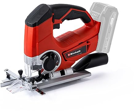 Einhell Akku-Stichsäge TE-JS 18/80 Li-Solo Power X-Change (18 V, max. 80 mm Schnitttiefe, 4-Stufen Pendelhub, Absaugadapter, Parallelanschlag, LED-Licht, ohne Akku)