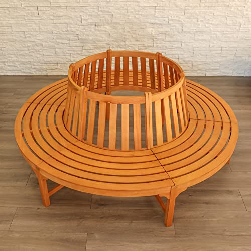 Sedex Kentucky Baumbank Ø 208 cm Gartenbank Rundbank Holzbank aus Eukalyptus