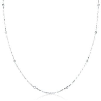 Elli Halskette Damen Solitär mit Kristallen 925 Sterling Silber