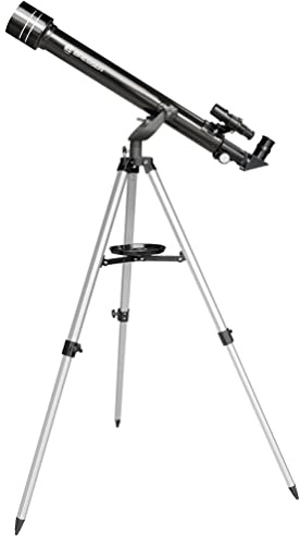Bresser Teleskop Arcturus 60/700 Einsteigerteleskop mit Stativ und reichlich Zubehör mit praktischem Koffer für den Transport