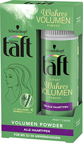 Schwarzkopf 3 Wetter taft Powder Wahres Volumen Sofort Volumen, 6er Pack (6 x 10 g)