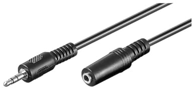 goobay Verlängerungskabel Audiokabelverlängerung 3,5mm-Klinke > 3,5mm Buchse