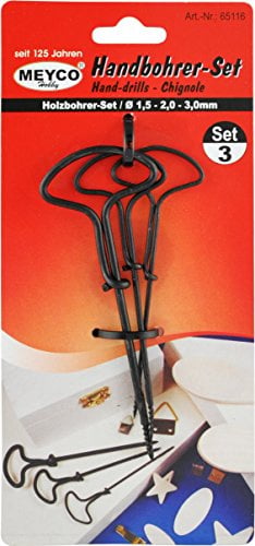 Handbohrer Holz - Kastanienbohrer - 3er-Set