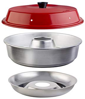 Omnia Classic Campingbackofen 2 L - Tragbarer Herd-Ofen für Camping, Wohnmobil, Boot & Outdoor - Backen & Kochen wie im Ofen ohne Strom - Leicht, Kompakt, Edelstahl/Aluminium