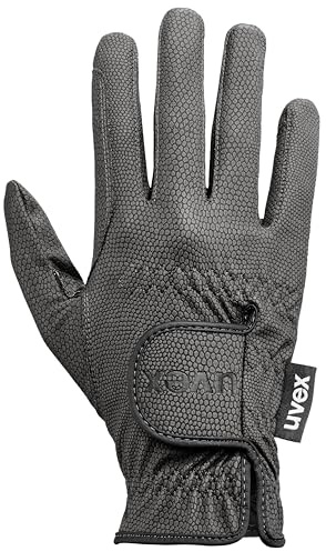 Uvex Sportstyle - dehnbarer Reithandschuh für Damen und Herren - exzellenter Grip & strapazierfähig - touchscreenfähig - Schwarz - 9