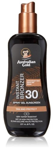 Australian Gold Sonnenschutz Spray with Bronzer SPF 30 plus, 237 ml ,1 er Pack