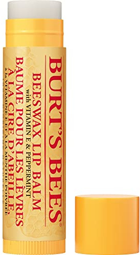 Burt's Bees 100% Natürlich Lippenbalsam, Bienenwachs mit Vitamin E und Pfefferminz, 1er Pack x 4,25 g