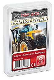 ASS Altenburger 22571161 - Top Ass Traktoren, Kartenspiel - Trumpf und Quartett, in Plastikhülle