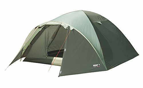 High Peak Kuppelzelt Nevada 3, Campingzelt mit Vorbau, Iglu-Zelt für 3 Personen, doppelwandig, wasserdicht, Ventilationssystem, Wetterschutz-Eingang, Moskitoschutz