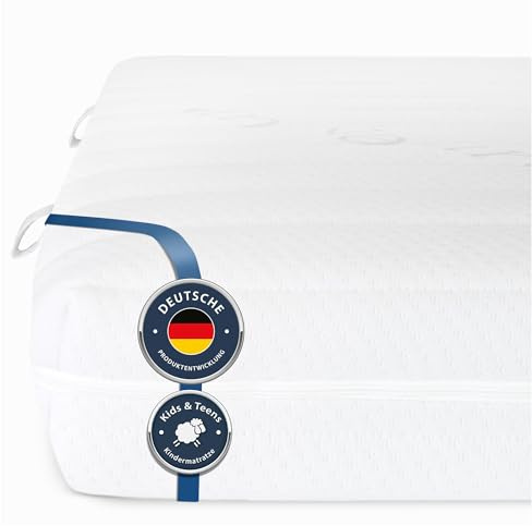BMM Kindermatratze UpMat 90x200cm H2 für Hochbetten/Kaltschaummatratze Öko-Tex Zertifiziert/für alle gängigen Hoch-Betten/Matratzen Deutsche Produktentwicklung