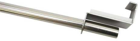 Gardinia Spannvitrage, Ausziehbar, Montage ohne Schrauben und Bohren, Durchmesser 9 mm, Länge 60-90 cm, Metall, Titan, 2624