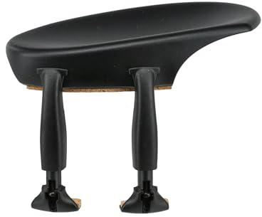 Wittner Kinnhalter, seitlicher Kinnhalter Viola, High-Tech Kunststoff, anatomisch geformt, allergiegetestet, ohne Schraubendreher, schwarz, Made in Germany, 251231