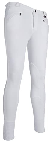 HKM Erwachsene Herren-Reithose-Basic-1200 weiß48 Hose, 1200 weiß, 48