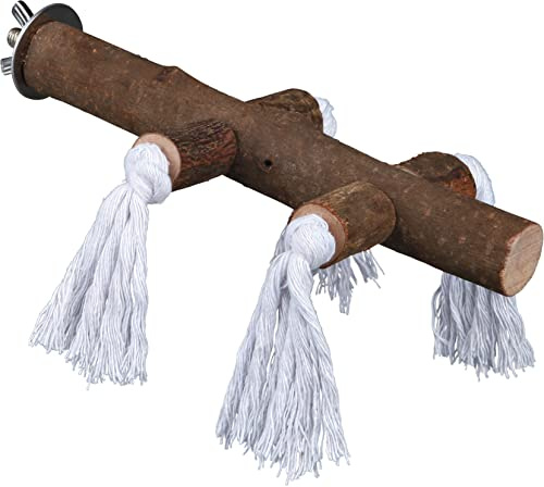 Trixie 5889 Sitzstange mit Schraubbefestigung, Rindenholz, 25 cm/ø 25 mm, 4011905058894, ø25 mm